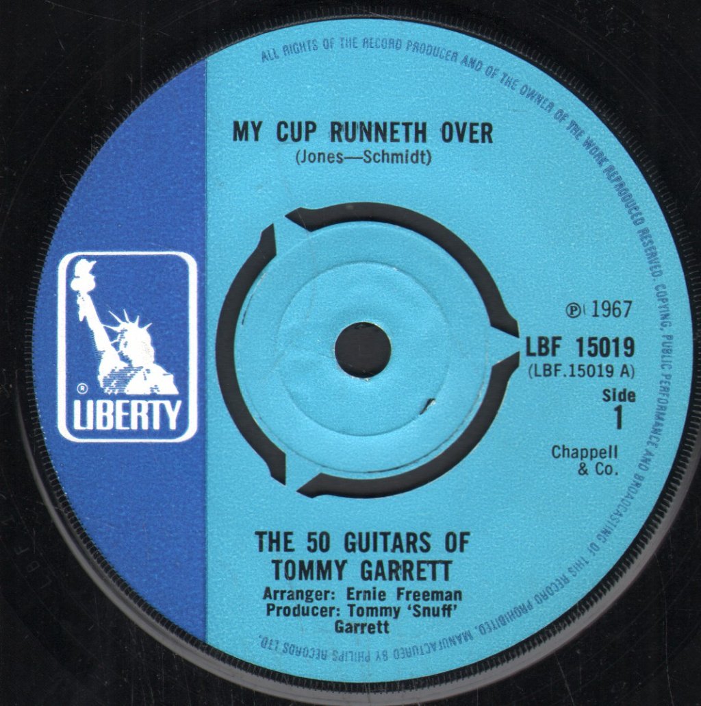 Tommy Garrett - My Cup Runneth Over - 7 Inch