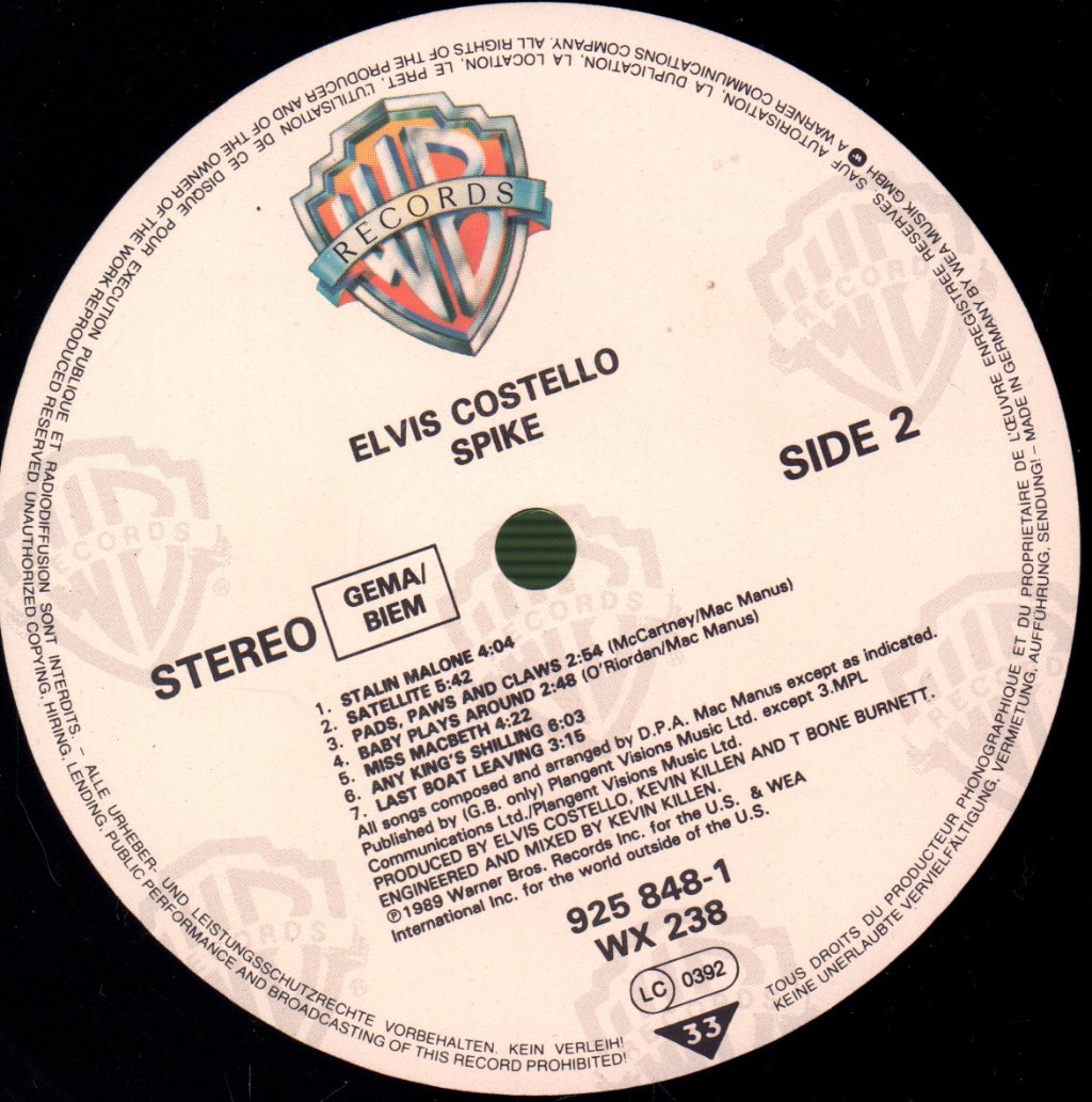 Elvis Costello - Spike - Lp
