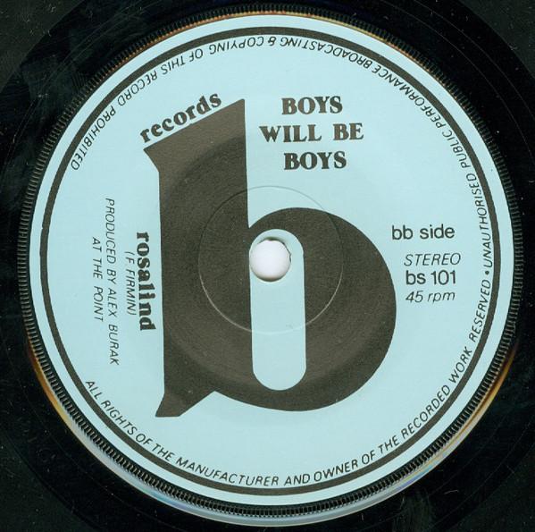 Boys Will Be Boys - Etcetera Songs - 7 Inch