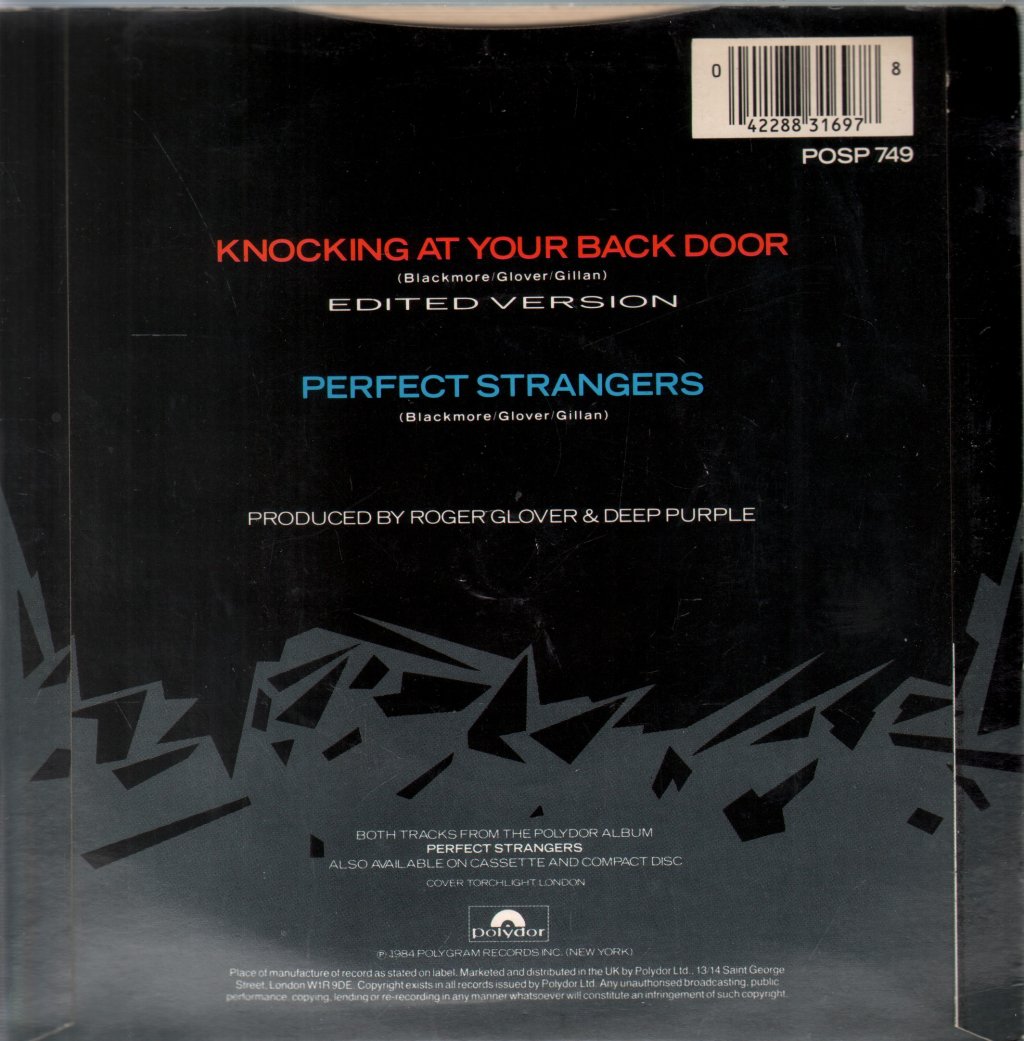 Deep Purple - Knocking At Your Back Door - 7 Inch