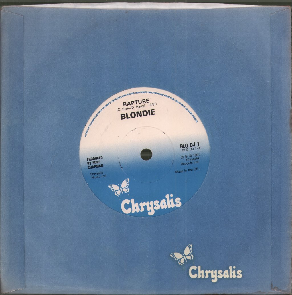 Blondie - Rapture - 7 Inch