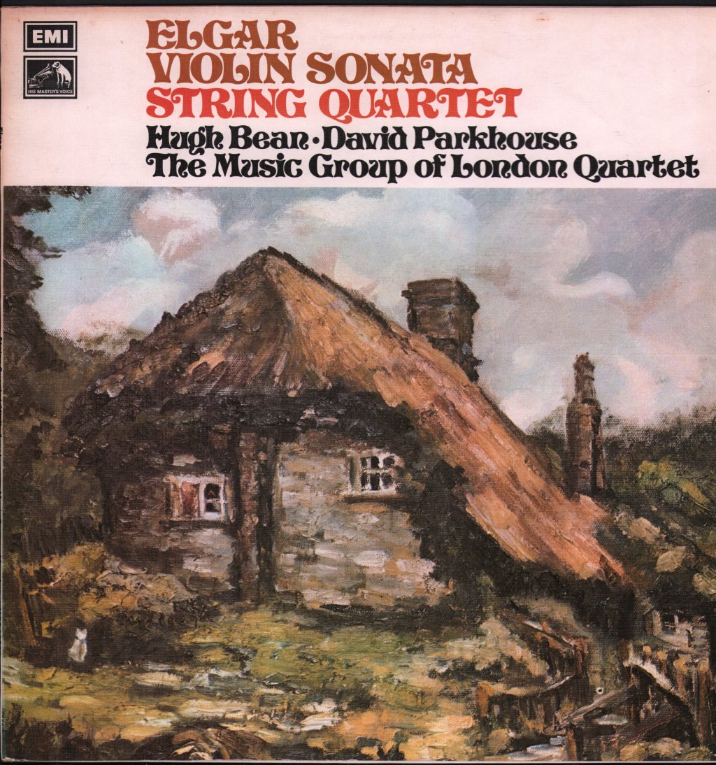 Hugh Bean / David Parkhouse - Elgar - Violin Sonata String Quartet - Lp