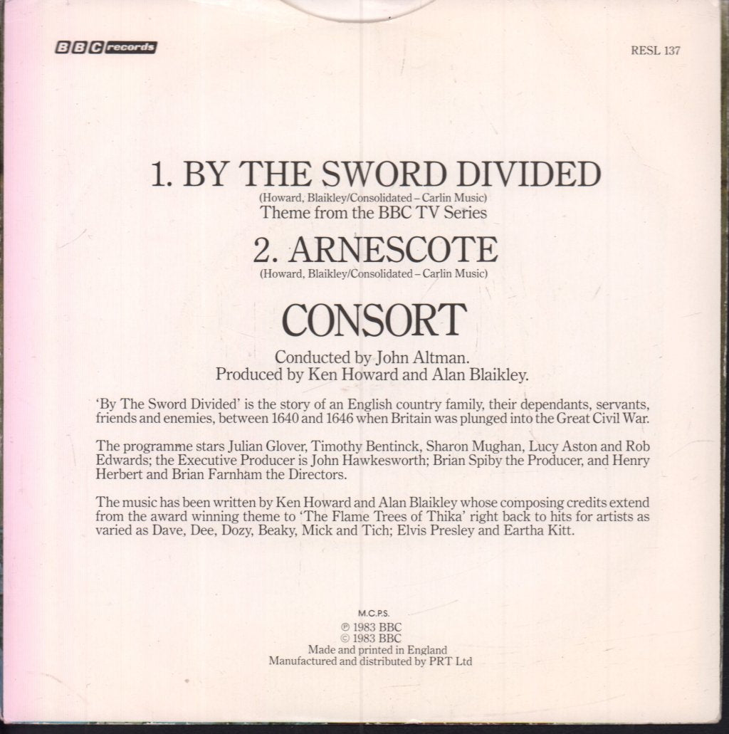 Consort - By The Sword Divided - 7 Inch