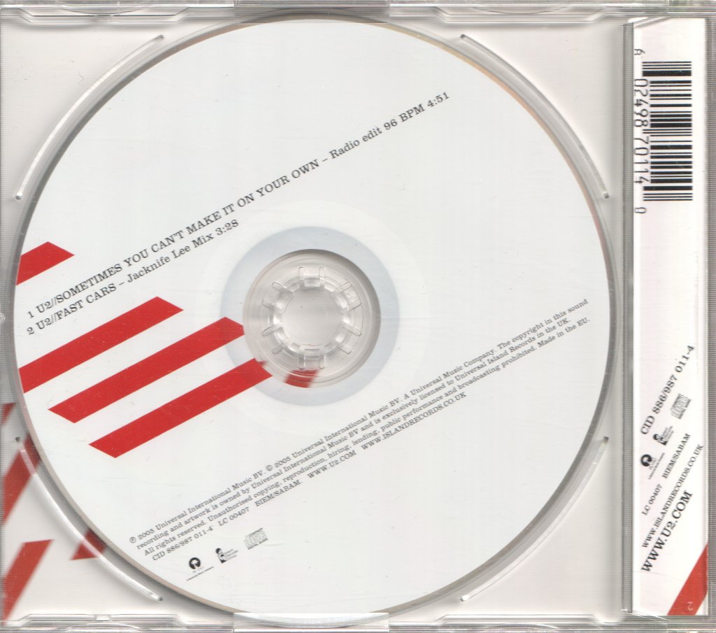 U2 - Sometimes You Can't Make It On Your Own - Cd