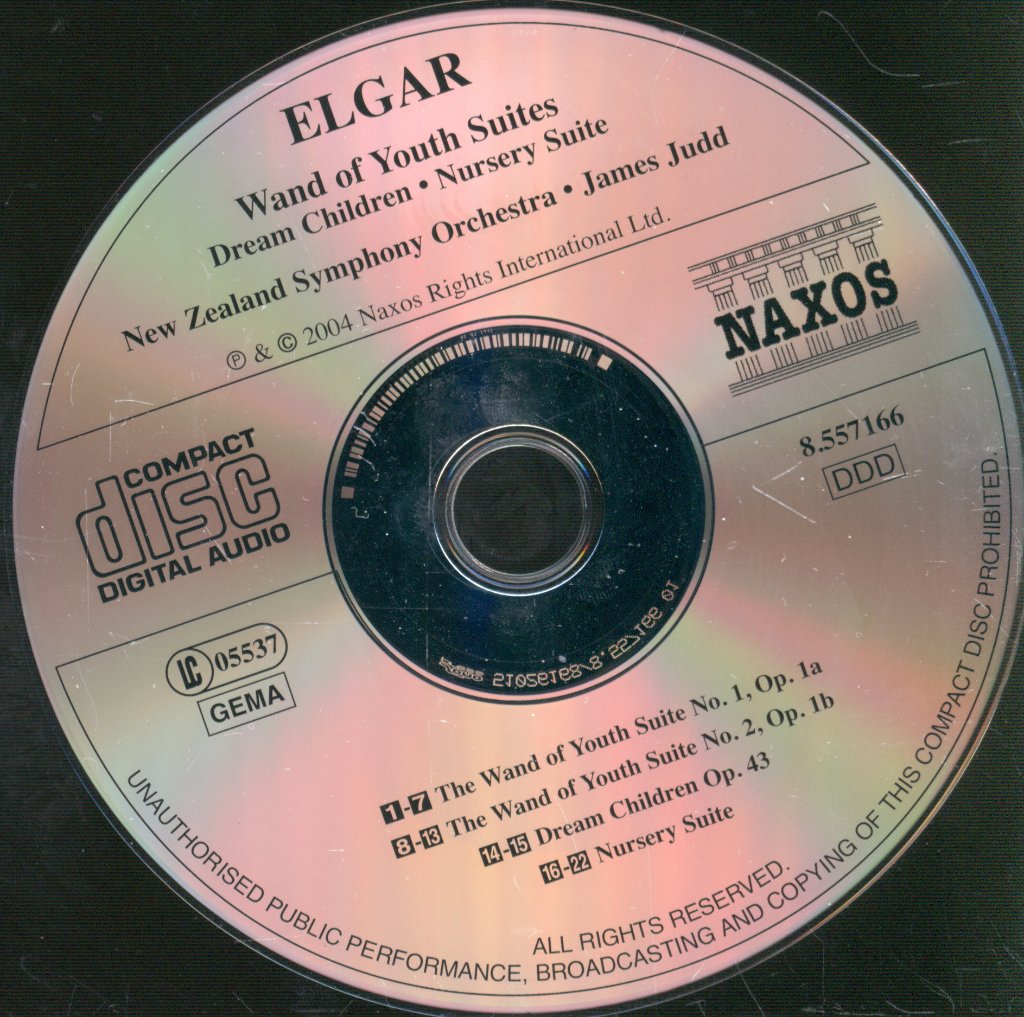New Zealand Symphony Orchestra, James Judd - Elgar - Wand Of Youth; Nursery Suite - Cd
