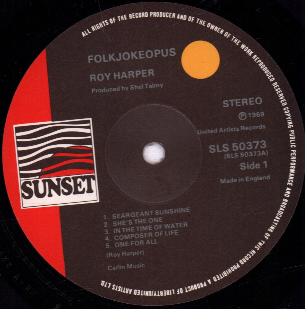 Roy Harper - Folkjokeopus - Lp