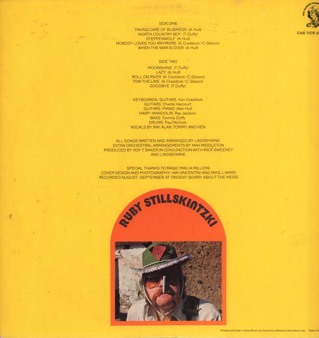 Lindisfarne - Roll On Ruby - Lp