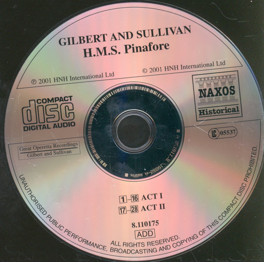 D'Oyly Carte Opera Company - Gilbert And Sullivan - H.M.S. Pinafore - Cd