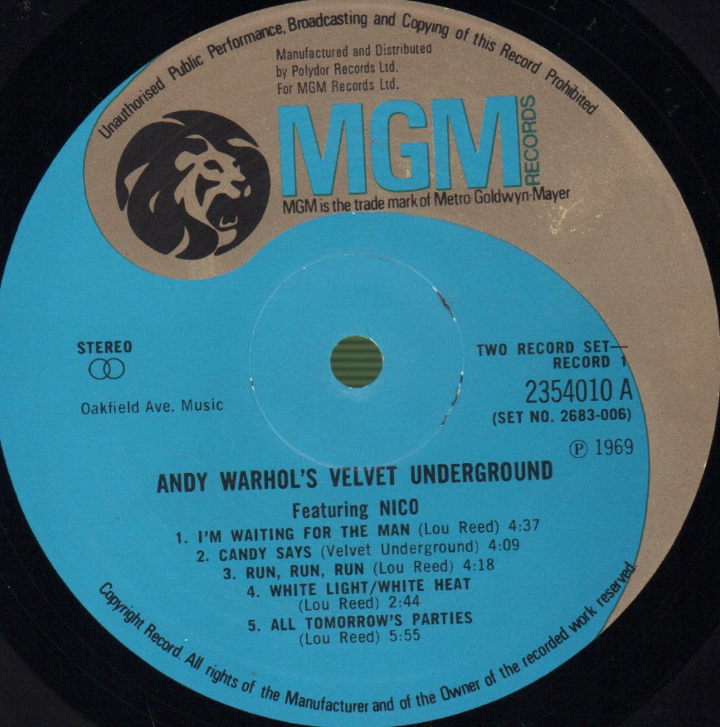 Velvet Underground - Andy Warhol's Velvet Underground Featuring Nico - Double Lp