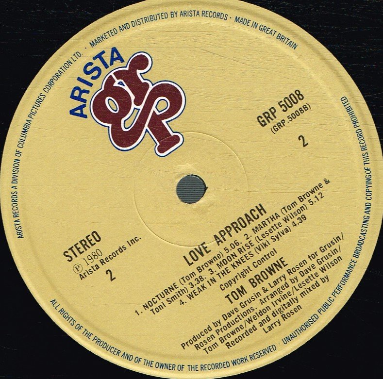 Tom Browne - Love Approach - Lp