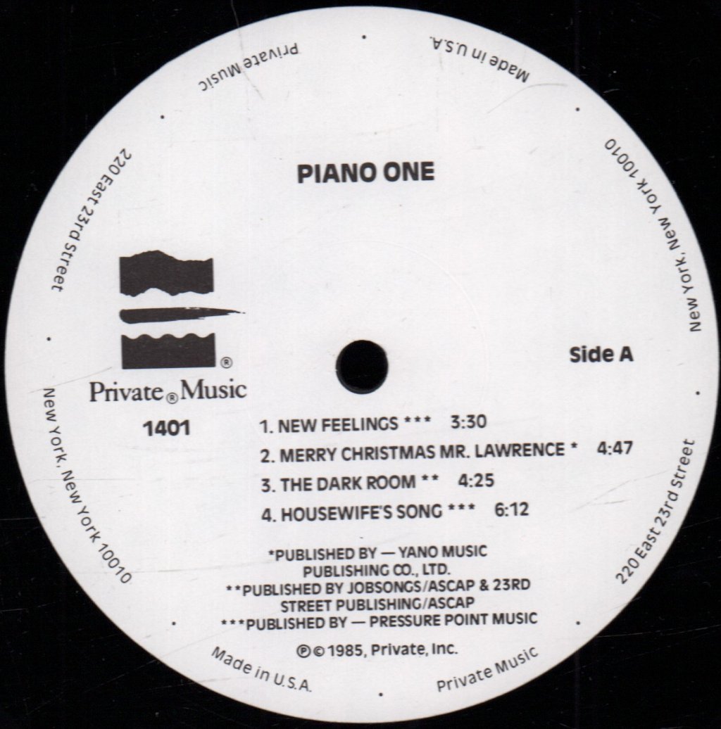 Various Artists - Piano One - Lp