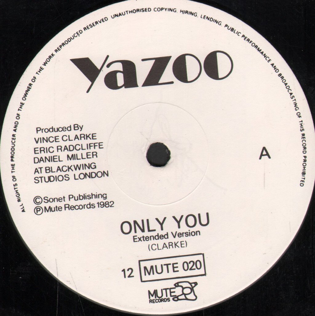 Yazoo - Only You - 12 Inch