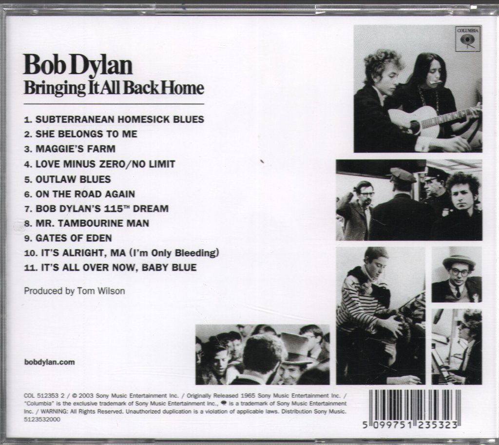 Bob Dylan - Bringing It All Back Home - Cd