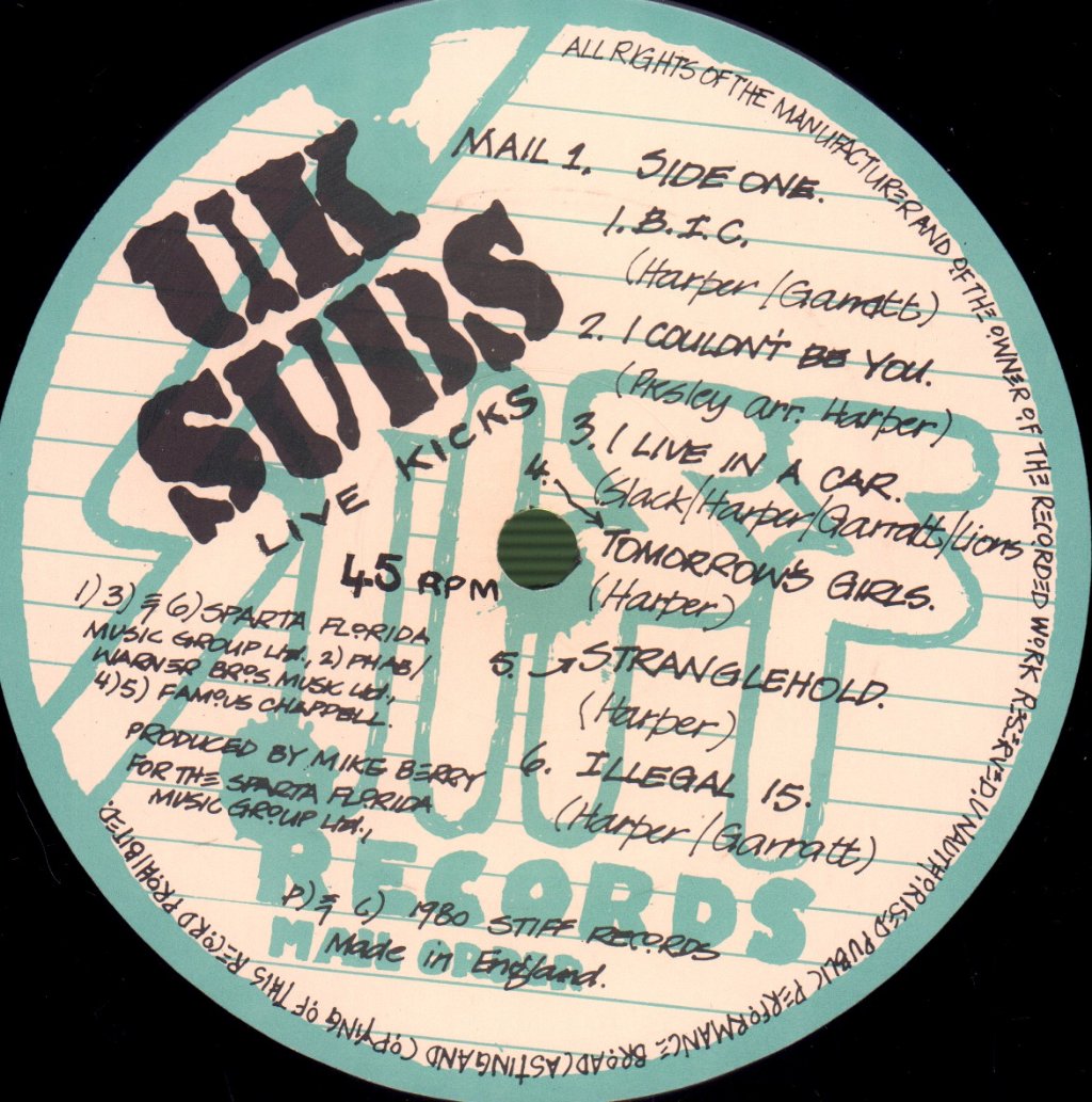 UK Subs - Live Kicks - Lp