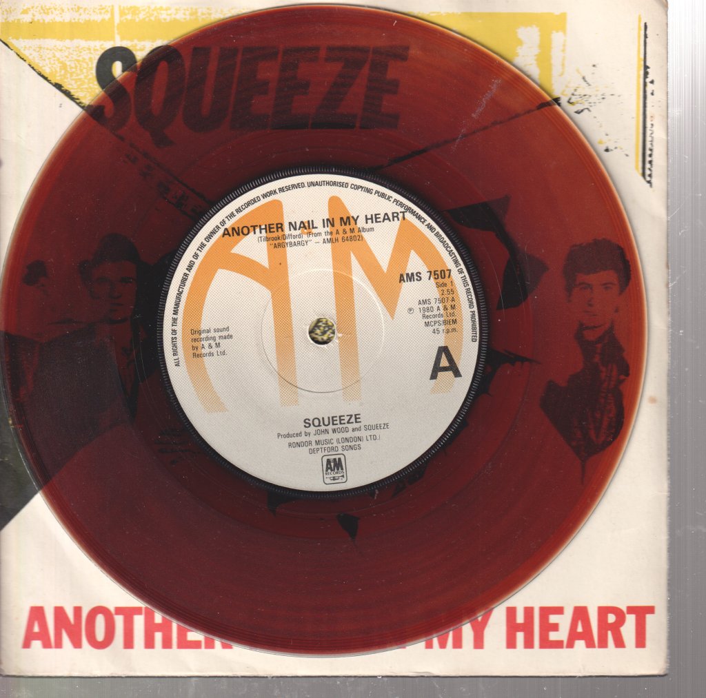 Squeeze - Another Nail In My Heart - 7 Inch