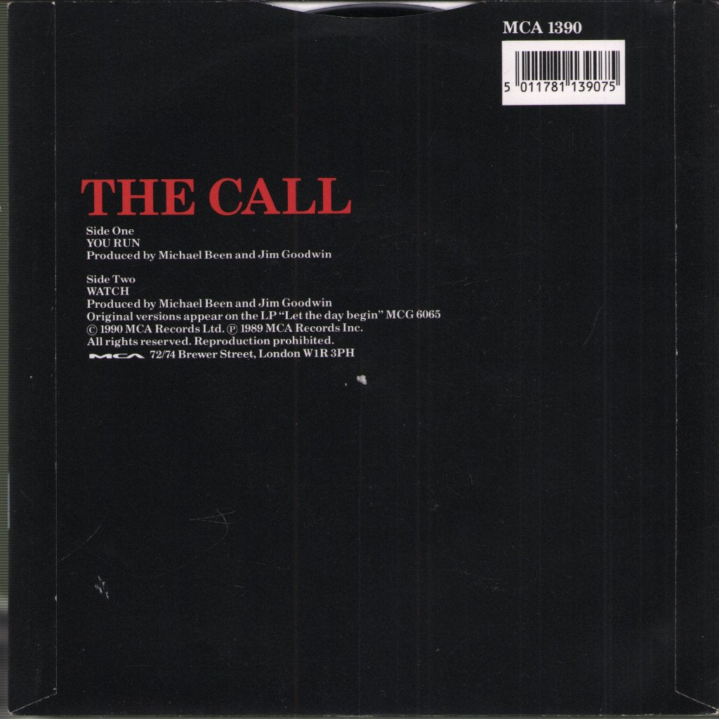 Call - You Run - 7 Inch