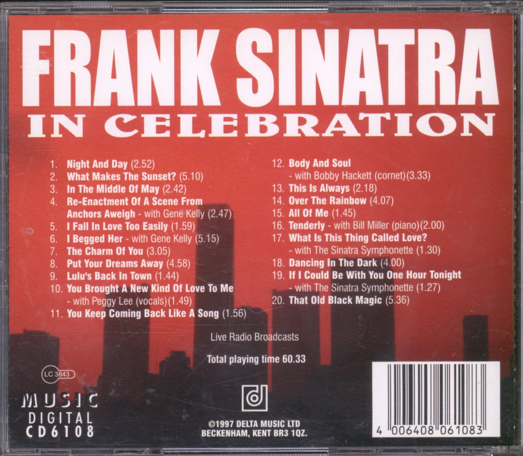 Frank Sinatra - In Celebration - Cd