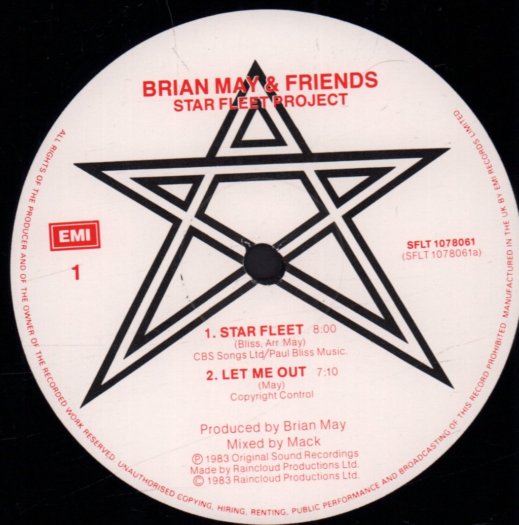 Brian May And Friends - Star Fleet - Lp