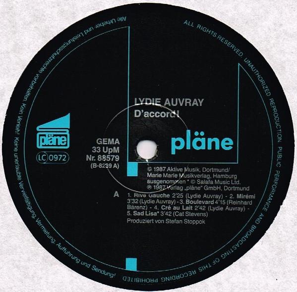 Lydie Auvray - D'Accord - Lp