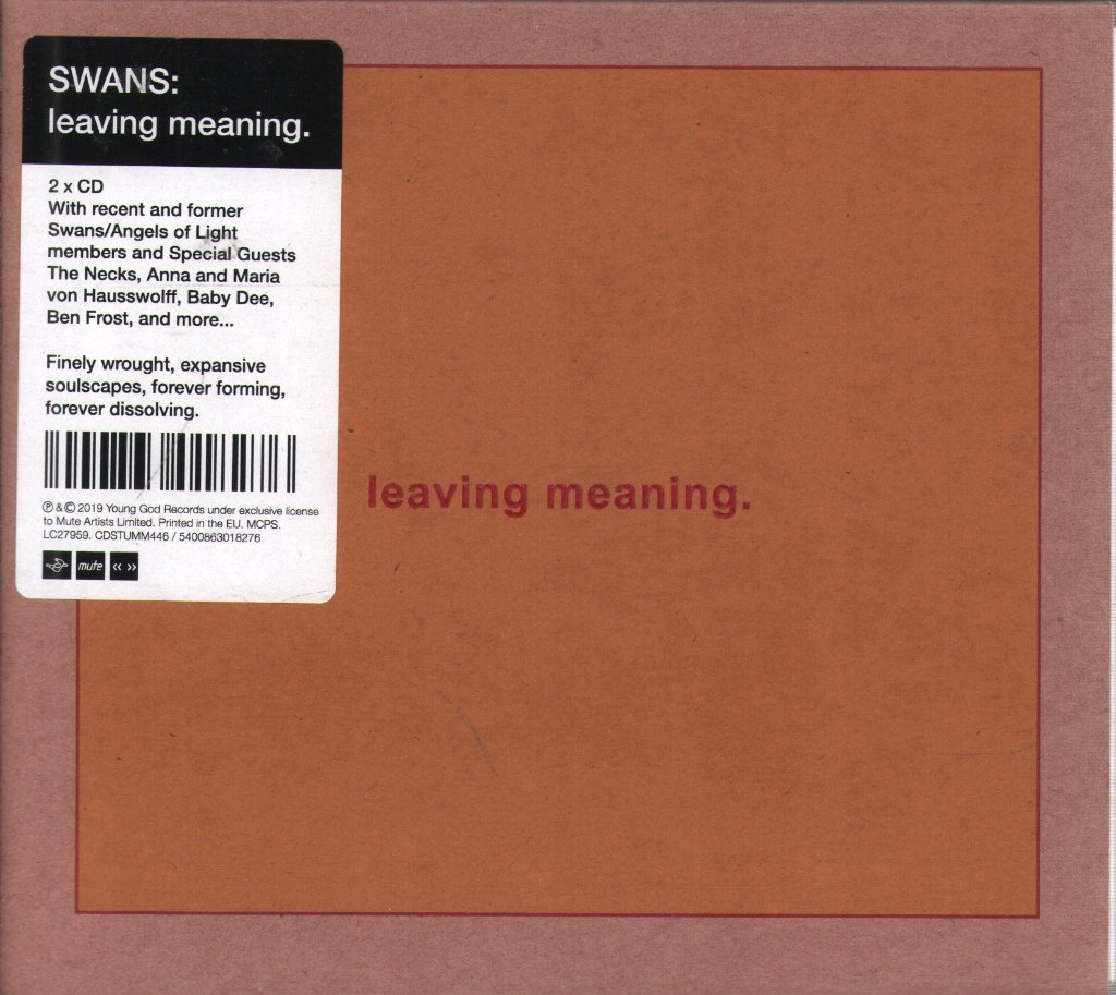 Swans - Leaving Meaning. - Cd Set