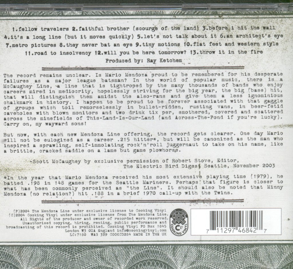 Mendoza Line - Fortune - Cd