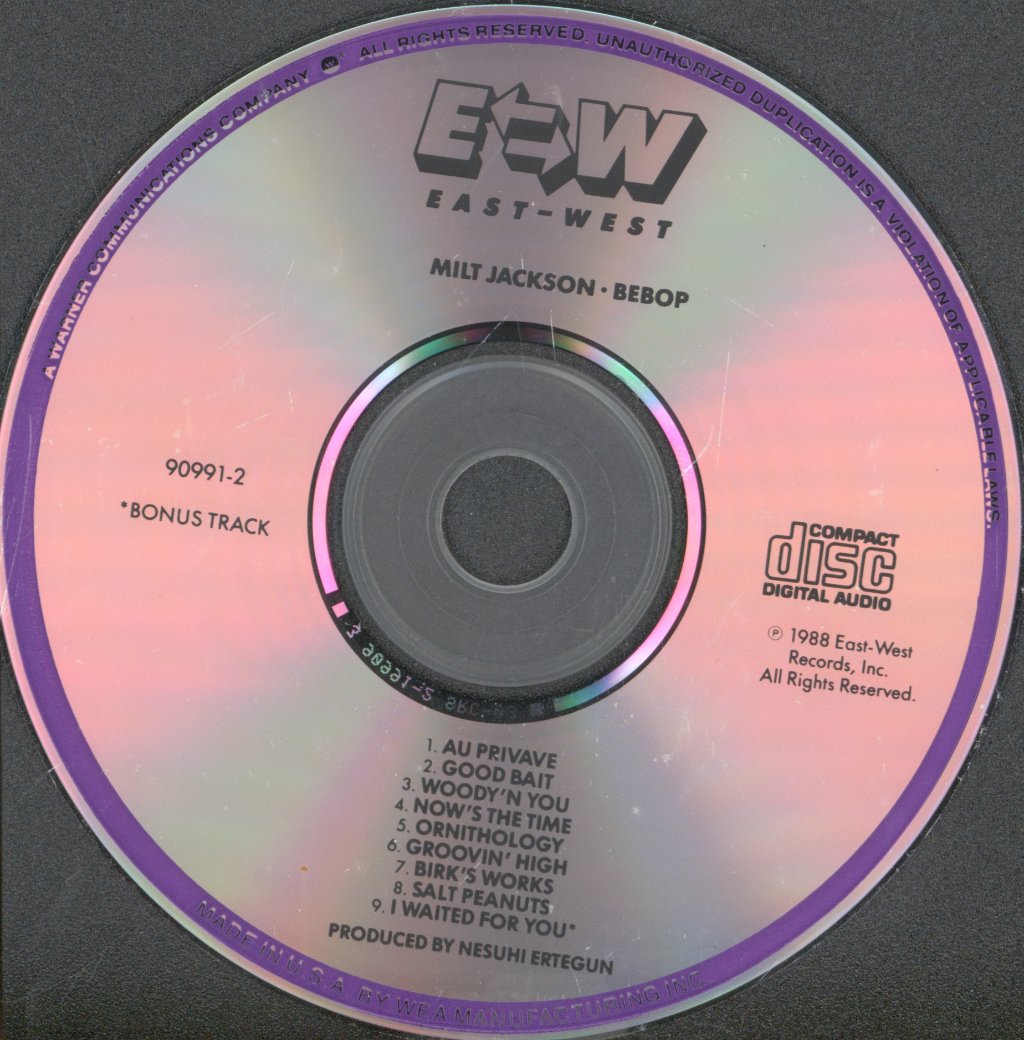 Milt Jackson - Bebop - Cd
