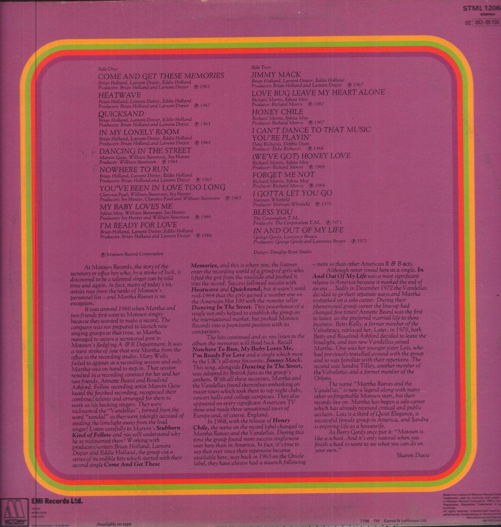 Martha Reeves & The Vandellas - Anthology - Lp