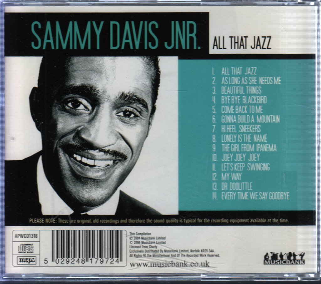Sammy Davis Jr. - All That Jazz - Cd