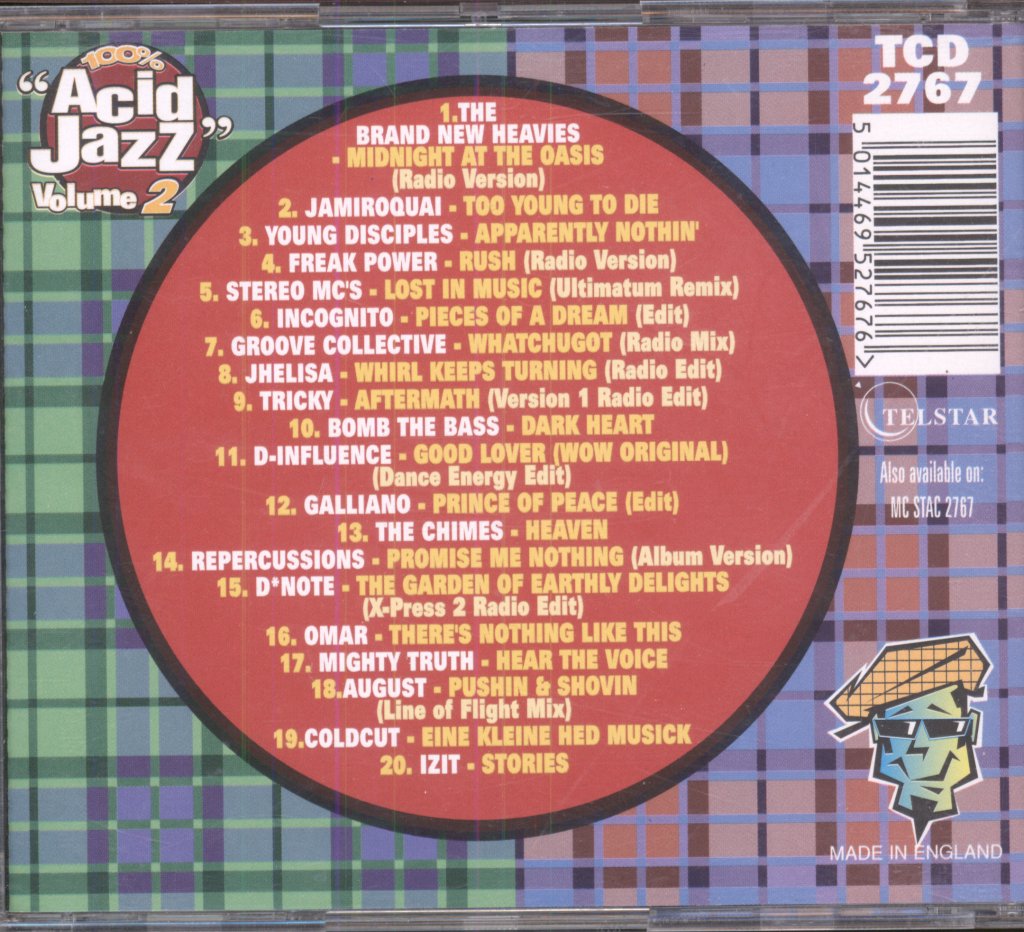 Various Artists - 100% Acid Jazz Volume 2 (20 More Straight Chasing Classics) - Cd