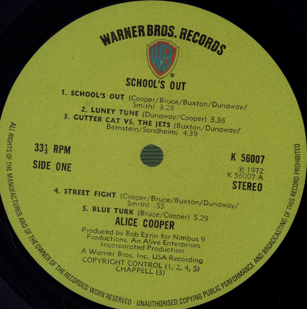 Alice Cooper - School's Out - Lp