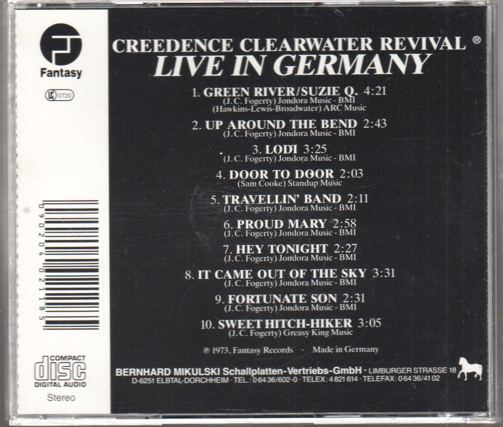 Creedence Clearwater Revival - Live In Germany - Cd
