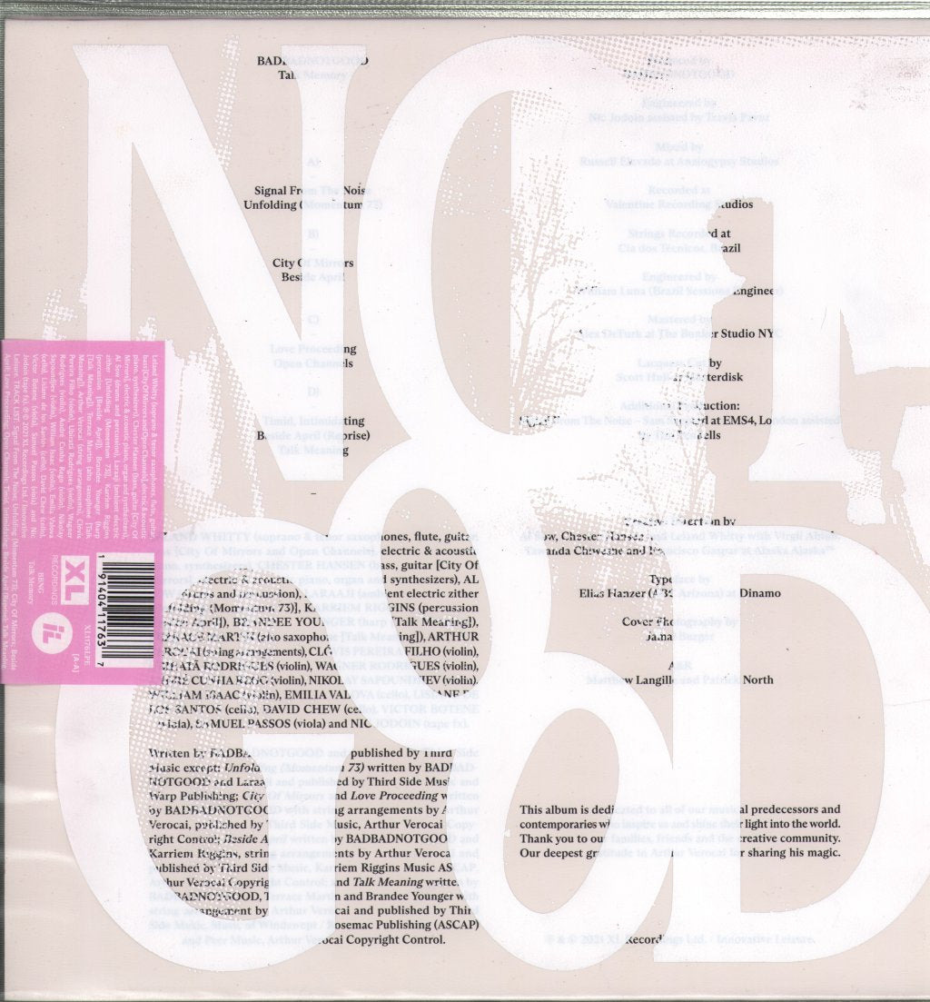 Badbadnotgood - Talk Memory - Double Lp