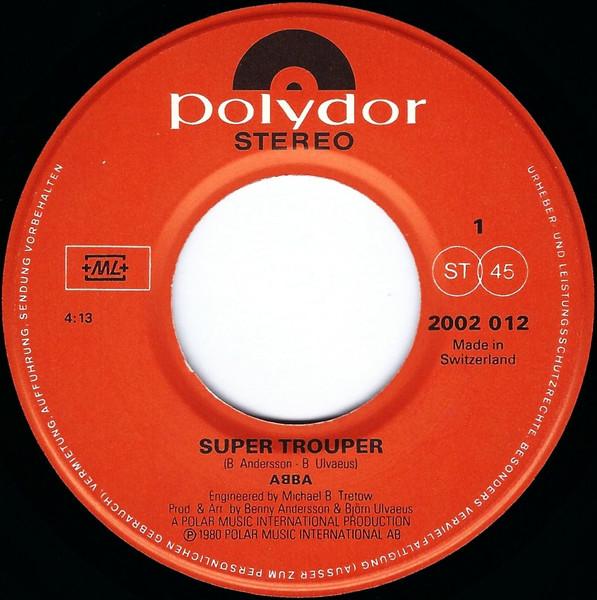 ABBA - Super Trouper / The Piper - 7 Inch