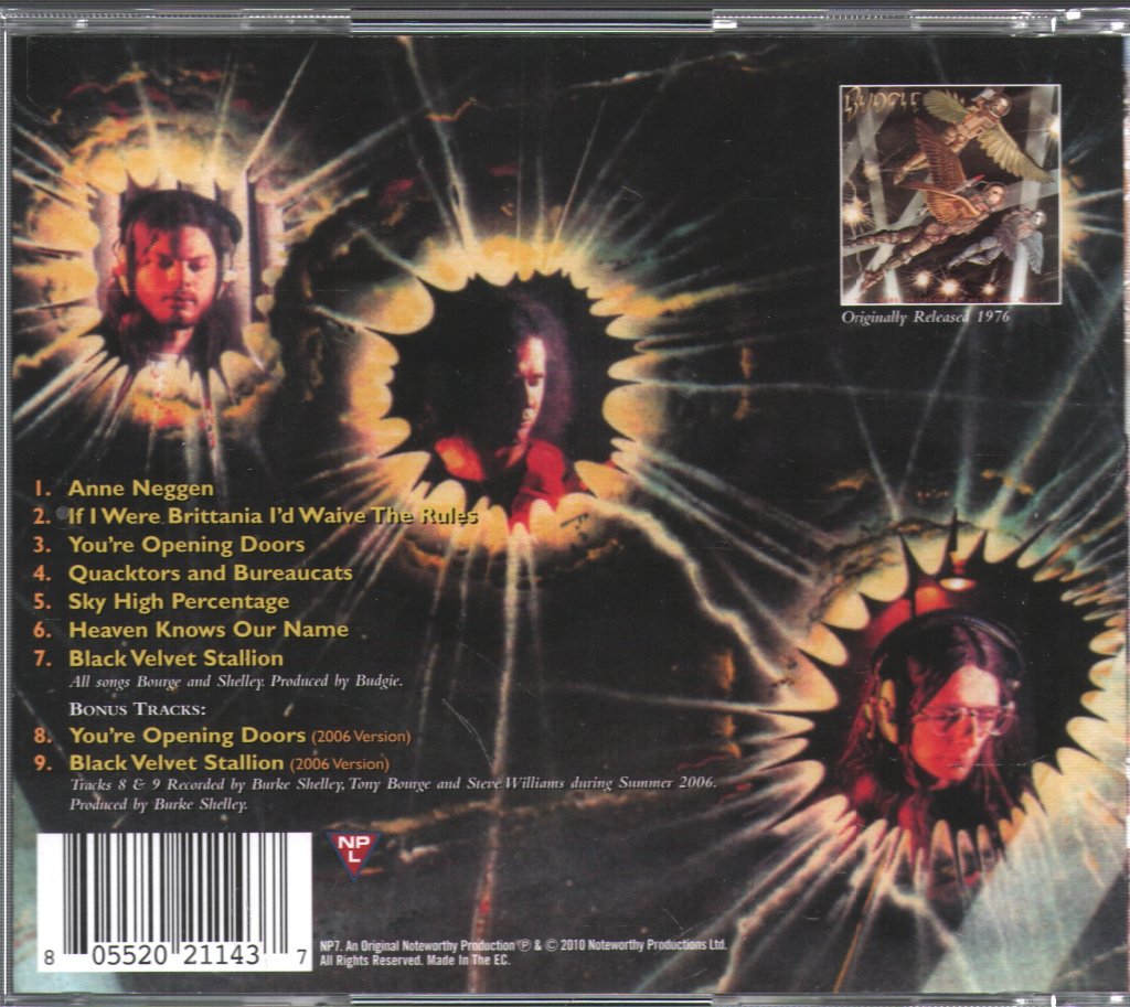 Budgie - If I Were Brittania I'd Waive The Rules - Cd