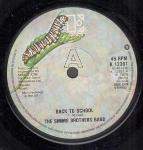 Simms Brothers Band - Back To School - 7 Inch