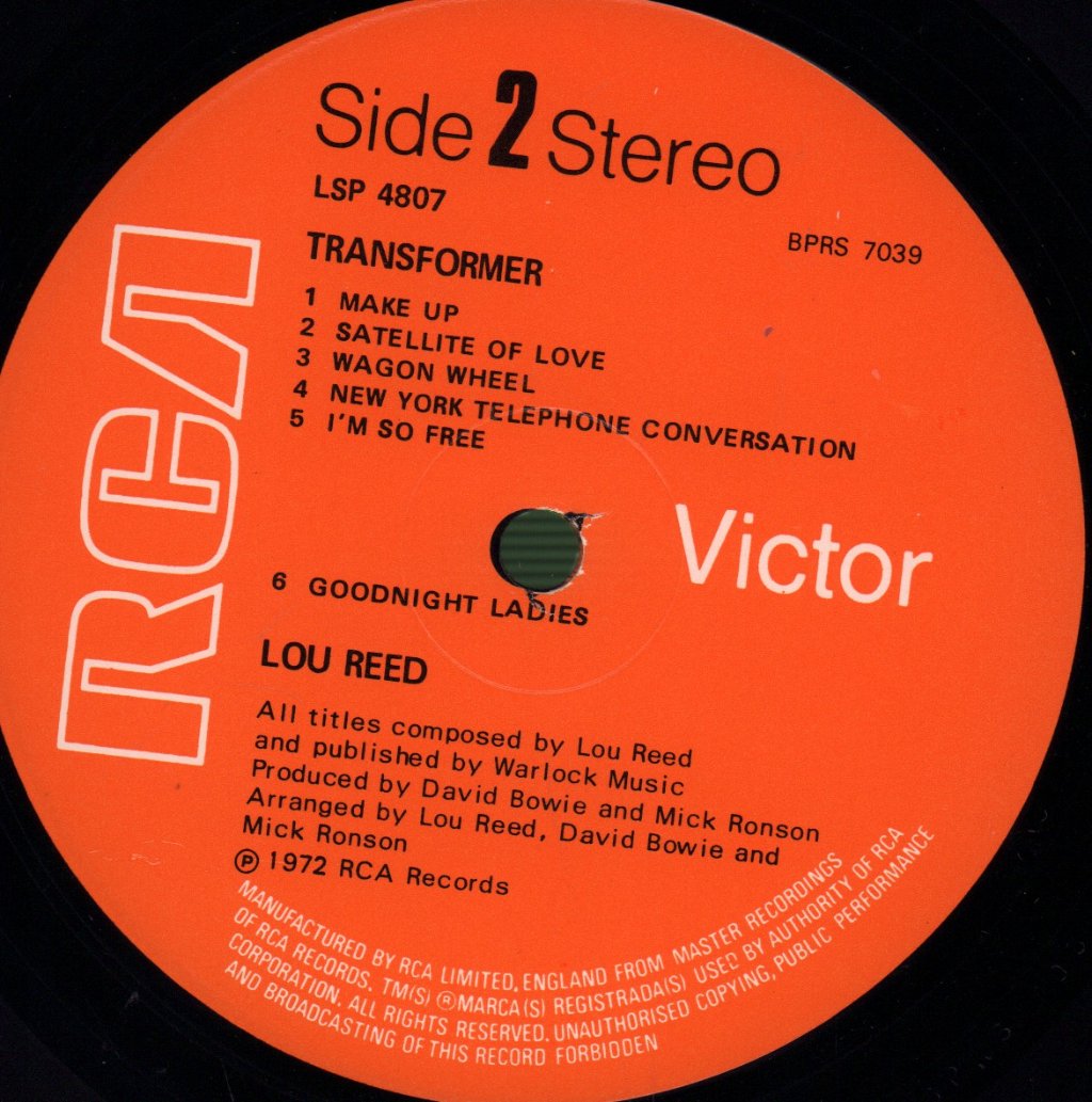 Lou Reed - Transformer - Lp