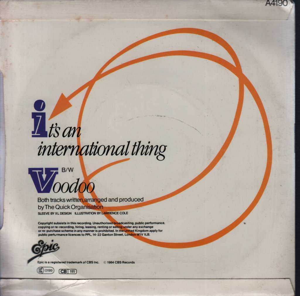 Quick - It's An International Thing - 7 Inch