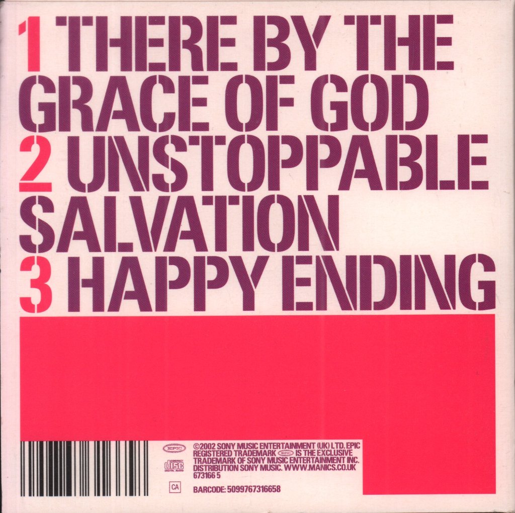 Manic Street Preachers - There By The Grace Of God - Cd