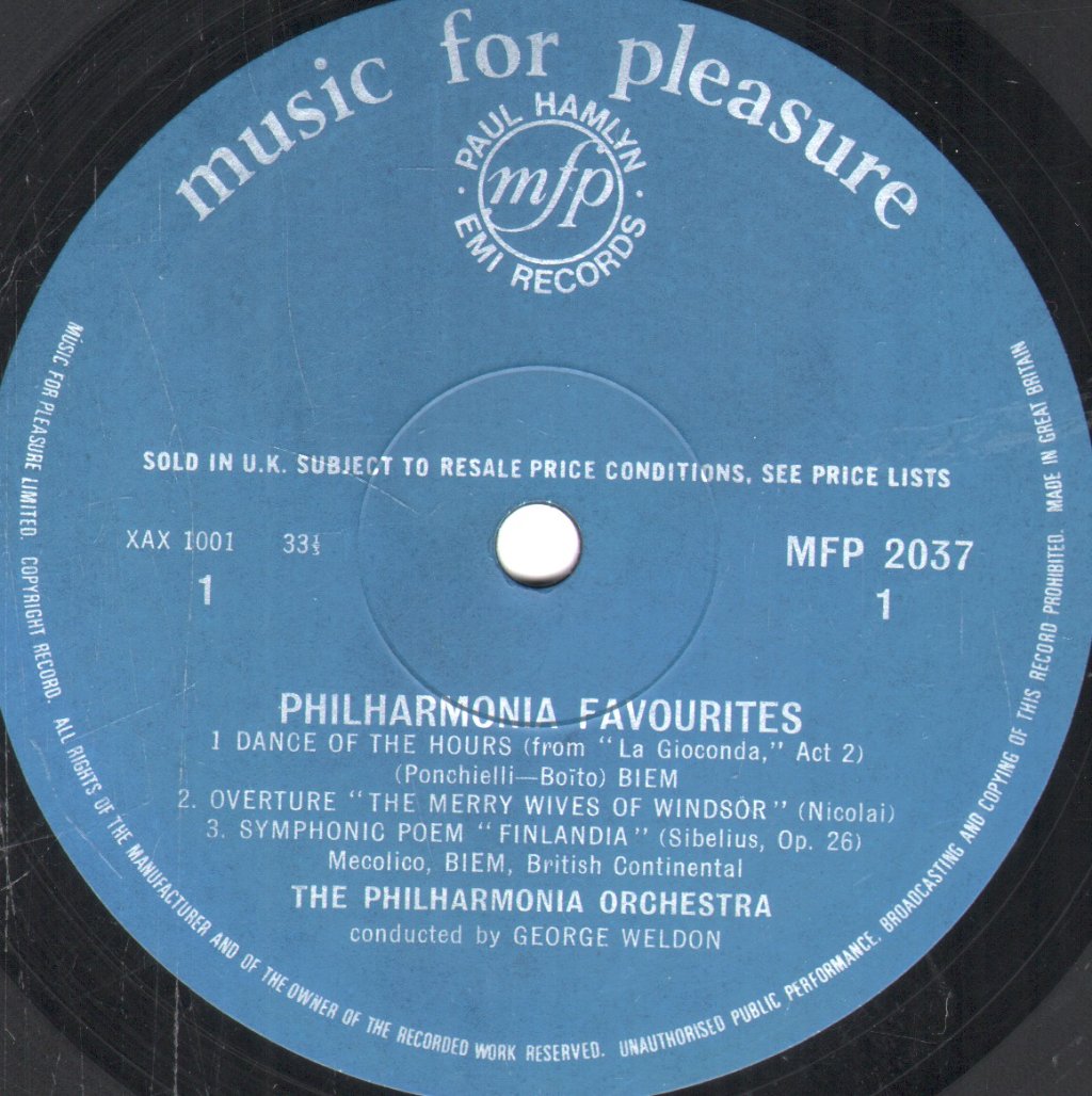 George Weldon - Philharmonia Favourites - Lp