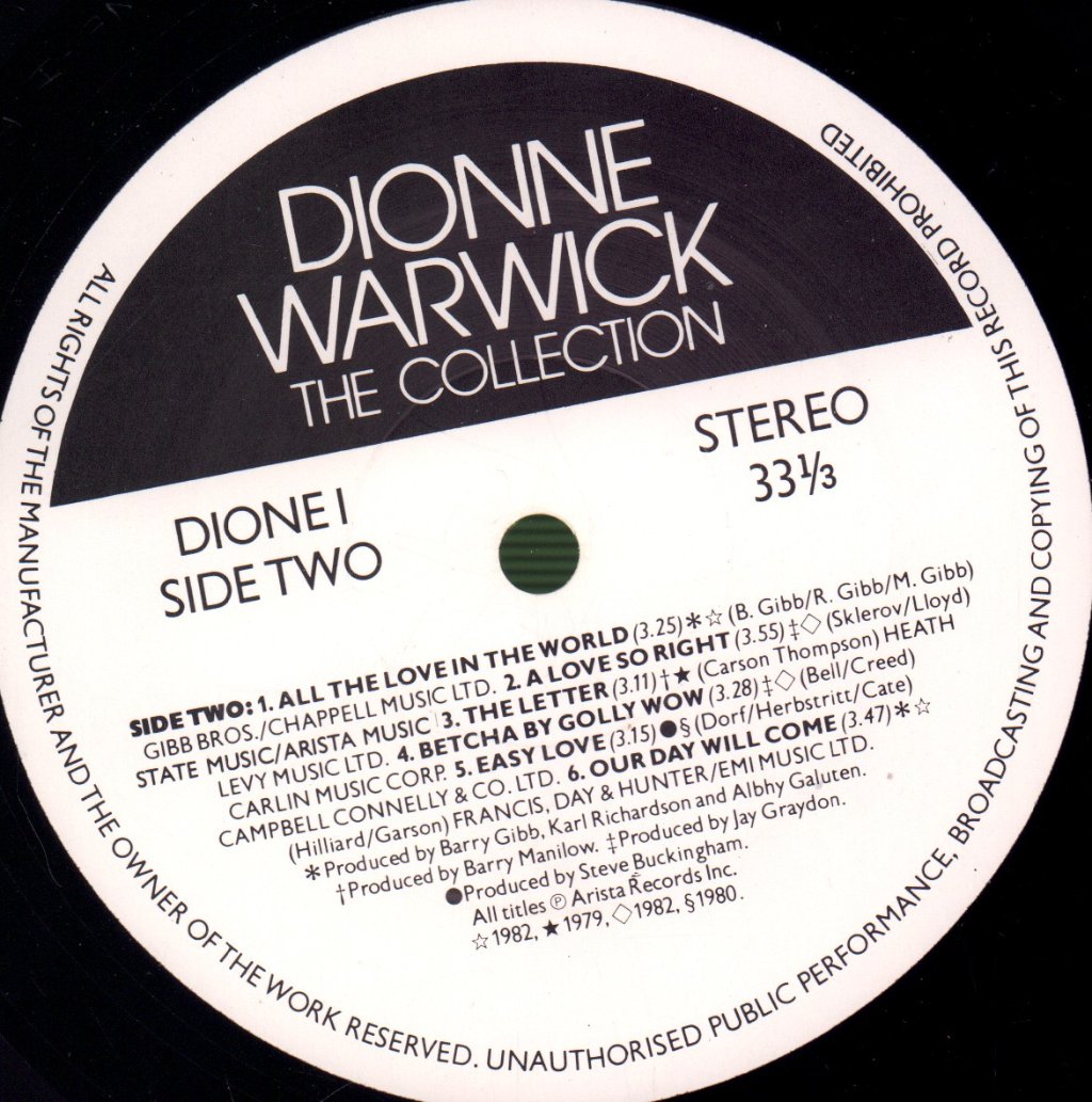 Dionne Warwick - Collection - Double Lp