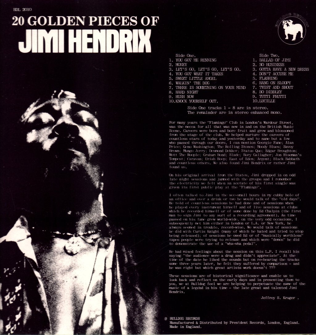 Jimi Hendrix - 20 Golden Pieces Of - Lp