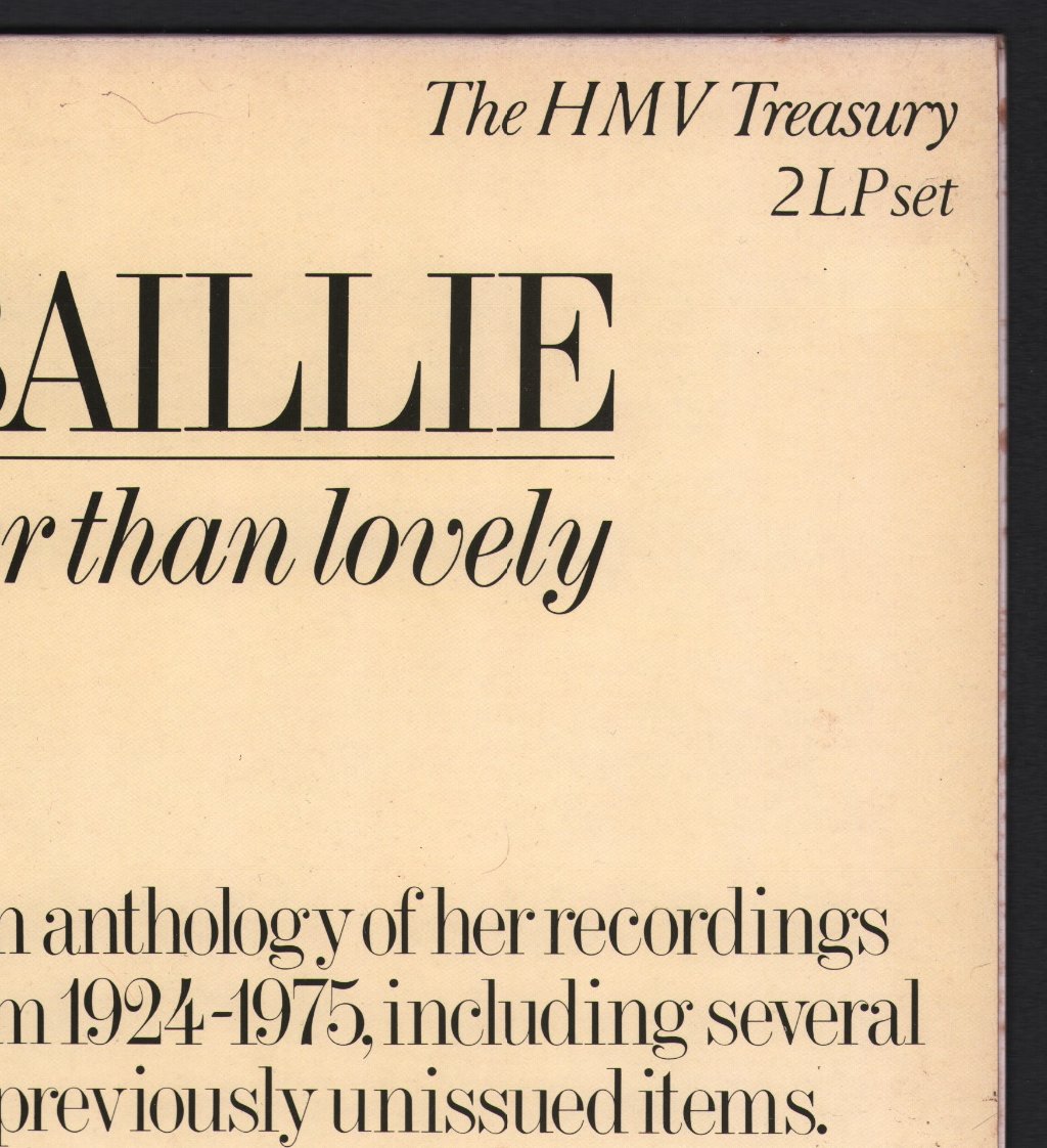 Isobel Baillie - Never Sing Louder Than Lovely - Double Lp