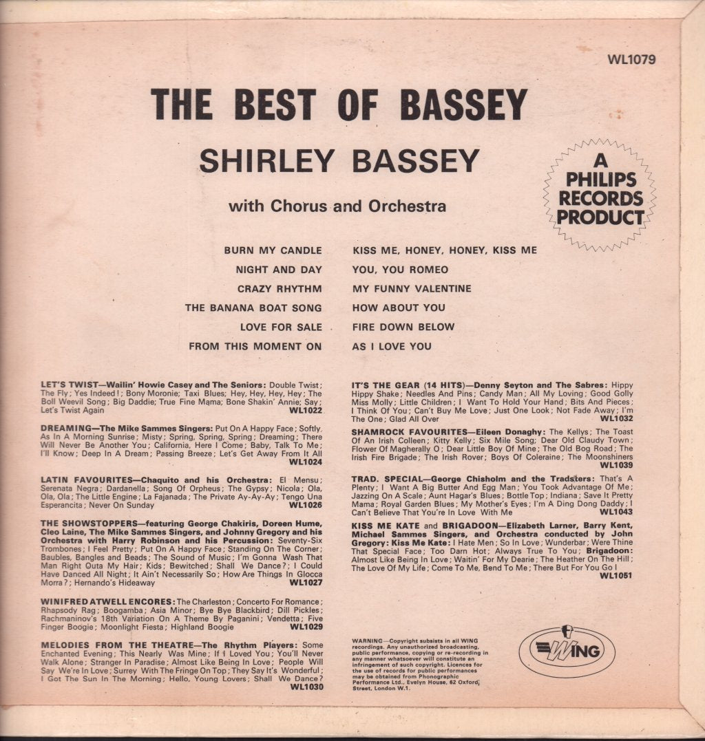 Shirley Bassey - Best Of Bassey - Lp