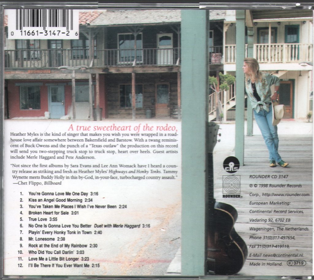Heather Myles - Highways & Honky Tonks - Cd