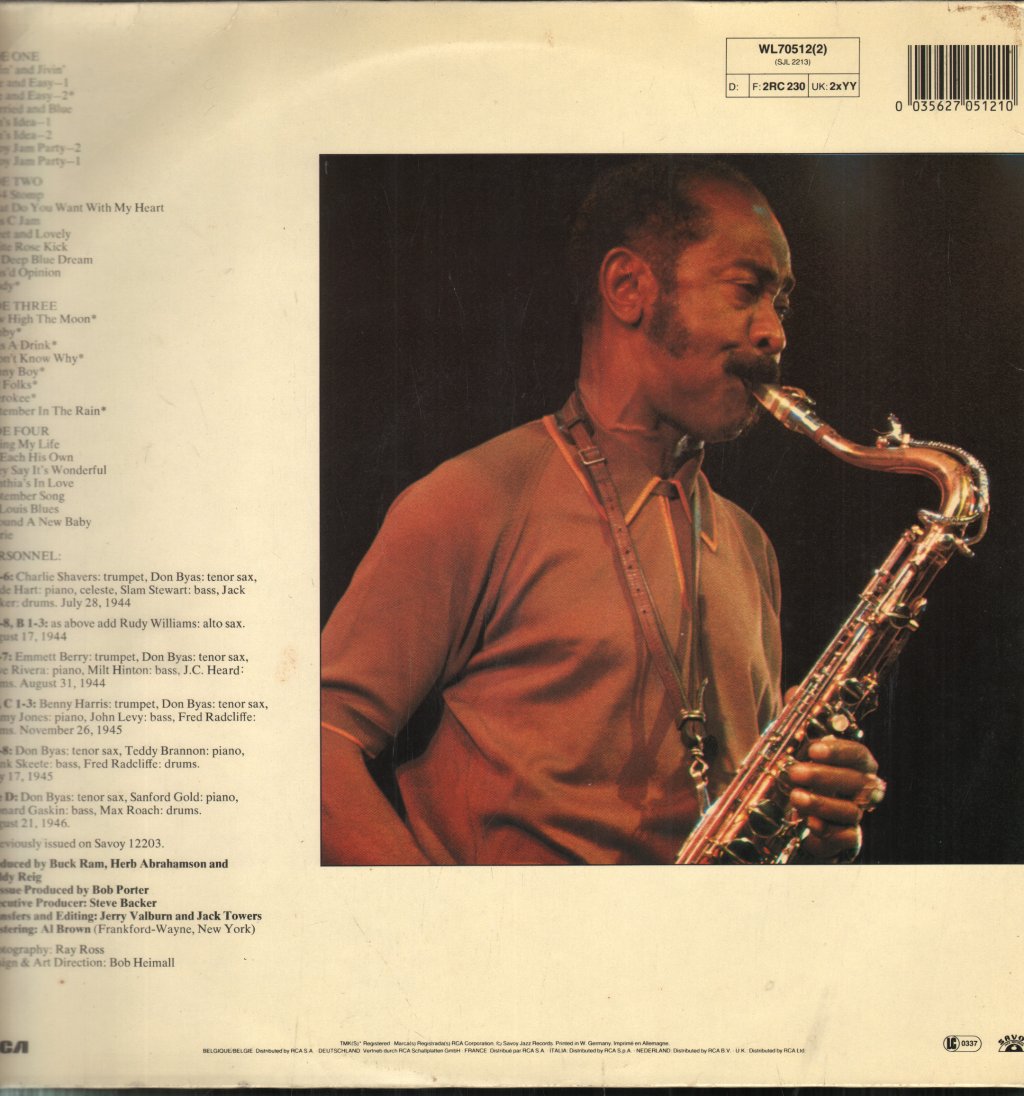 Don Byas - Savoy Jam Party - Double Lp