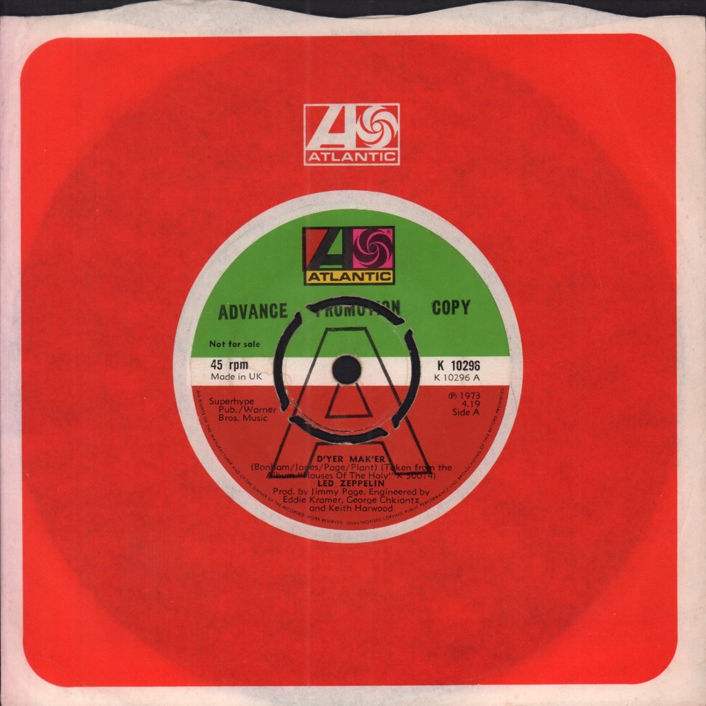Led Zeppelin - D'yer Maker - 7 Inch