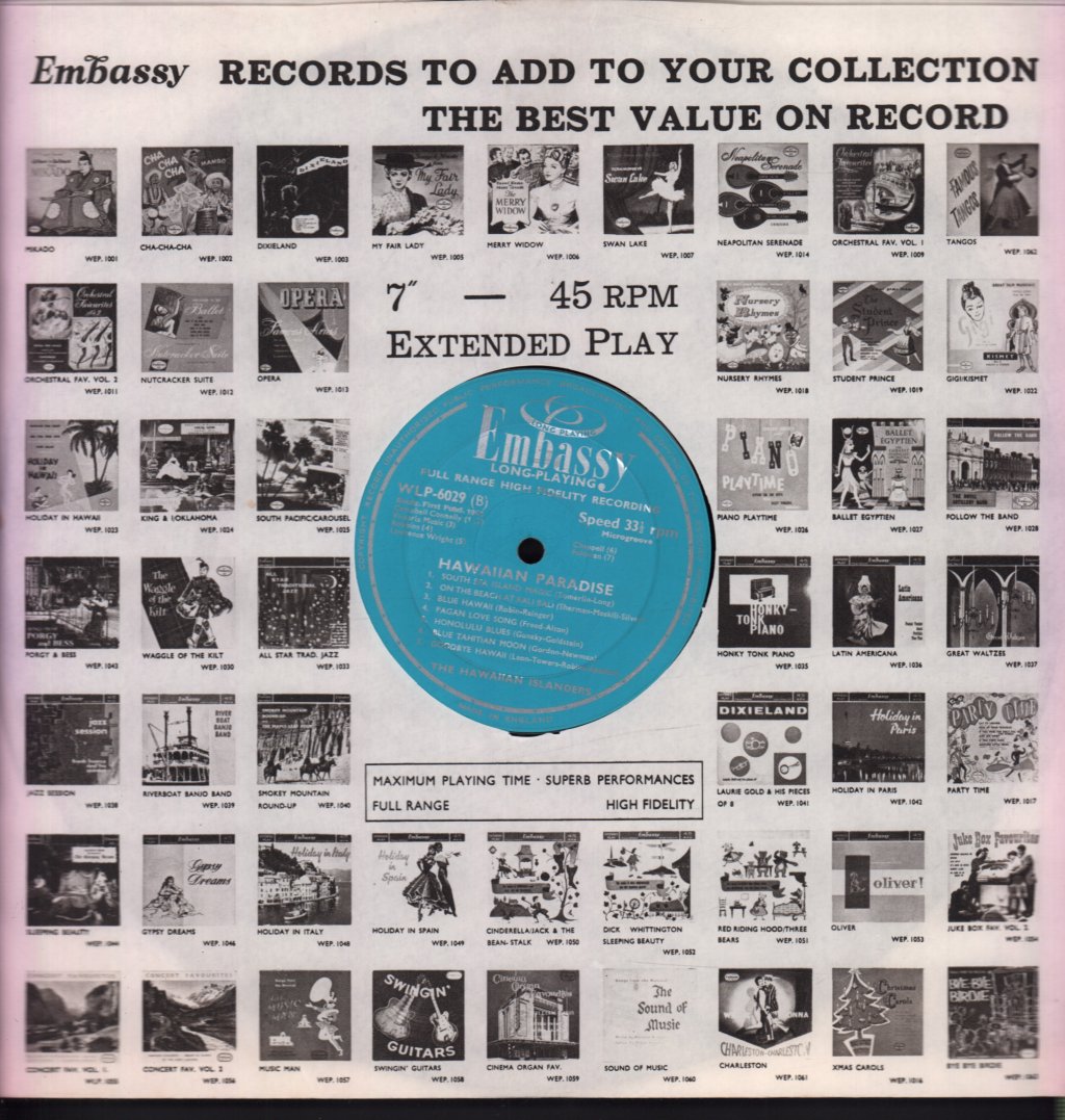 Hawaiian Islanders - Hawaiian Paradise - Lp