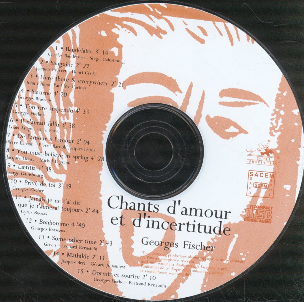 Georges Fischer - Chants D' Amour Et D' Incertitude - Cd