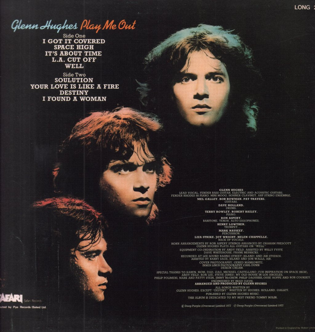 Glenn Hughes - Play Me Out - Lp