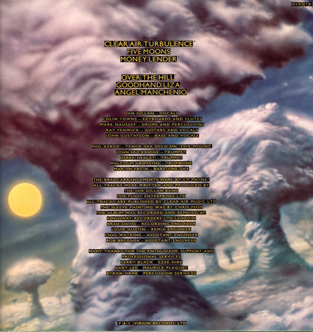 Gillan - Clear Air Turbulence - Lp